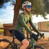 Bib shorts de ciclismo dos homens ao ar livre usar bicicleta ciclismo 6 horas acolchoado equitação bib collants roupas de bicicleta calças justas wear