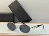 Ny modedesign Små ovala solglasögon 65Z Metal Frame Retro Form Enkel och populär stil mångsidig UV400 -skyddsglasögon