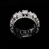 Custom Fashion S925 Silver 9k 10k 14k 18k Gold Rings Iced Out Hip Hop Pear Shaped Moissanite Lab Grown Natural Diamond Ring