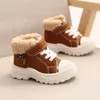 Boots Children Warm Winter Boys Plus Thicken Velvet Cotton Shoes Girls Waterproof Short Baby 231026