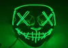 Halloweenowa maska ​​prowadzona światło na zabawne maski Rok wyborów Purge Great Festival Cosplay Cosplay Mash Party Mask 1055 B36257288