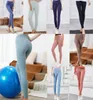Yogaworld kvinnor odefinierade yogaträkt byxor leggings hög midje sport gym bär elastisk fitness lady utomhus sportbyxa för kvinna fasta färger1467201