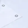 Cortinas de chuveiro babados branco boho moderno poliéster tecido impermeável sólido decorativo fazenda cortina de chuveiro 231025