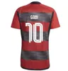 Maillot Flamengo 2023 2024 VIDAL DE ARRASCAETA GABI Maillot de football PEDRO B.HENRIQUE E.RIBEIRO Maillot Flamengo 23 24 Troisième kit de maillot de football de sport à manches courtes noir