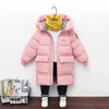 Down Coat Winter 0-30 degrees thick warm hooded jacket 2-10year old boys girls windproof coat extended fashion casual children's wear 231025