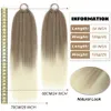 Hair Bulks Long Straight tail 24Inch Synthetic On Elastic Band Natural Hairpiece Heat Resistant 231025