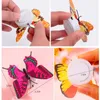 Wall Stickers Butterfly Night Lights Pasteable 3D Lamps 15PCS Home Decoration DIY Living Room Sticker Lighting 231026