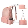 Backpack 2-in-1 Large Capacity Foldable Shoulders Bag Outdoor Leisure Waterproof Multifunctional Travel Dual Purpose