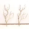 Fleurs décoratives 2pc en plastique bois artificiel branches d'arbre plante brindilles sorcière bricolage bandeau accessoires fête de mariage noël Halloween