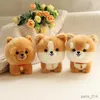 Stuffed Plush Animals Lifelike Fluffy Puppy Model Dog Stuffed Toy frise Chow Plush Doll Gifts