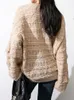 Women's Sweaters Casual Hollow Out Knit Shirt Round Neck Pullover Sweater 2023 Autumn Korean Fashion Clothing