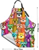 Aprons Cute Dog Pets Grooming Apron with 2 Pockets Adjustable Waterproof Bib Animals Cooking Kitchen Unisex 28"x33" 231026