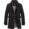 Men's Trench Coats Autumn And Winter Thickened Jacket Coat