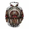 Men's Hoodies High Quality 2023 Latest Hoodie. Autumn And Winter HD Original Image. Wear A Classic Santa Hat. Style Ghost Head