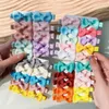 Accessoires pour cheveux, 10 pièces/ensemble, Mini pinces à nœud papillon colorées pour filles mignonnes, épingles à cheveux faites à la main, Barrettes, couvre-chef, cadeau pour bébé