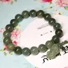 Bracelet en jadéite naturelle à la mode de 10mm, Pixiu vert huile, Bracelets porte-bonheur pour hommes et femmes, accessoires de perles à faire soi-même, cadeau d'anniversaire Whole291A