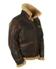 Chaqueta de cuero de otoño e invierno para hombre, chaqueta de PU con solapa marrón Artificial, bolsillo con cremallera, abrigo informal juvenil, ropa