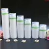 80ml 100ml Pompa Airless Bottiglia per vuoto Bordo verde Lozione per trucco Siero Fondotinta liquido Contenitori cosmetici vuoti 10 pezzi / lotto Rhhtv