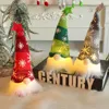 Noel Dekorasyonları 6 Stil Parlayan Gnome Yüzsüz Bebek Merry Ev Dekorasyon Navidad Natal Hediye Yıl Hediyeleri 231026