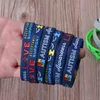 Charmarmband 2022 paket med 6 autismmedvetenhet inspirerande skapar förändring silikon armband blå unisex233n