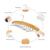 행거 우주 절약 옷장 주최자 벨트 넥타이 24 개의 클립 후크 매달려 탱크 탑 스카프 브라스 카미 톨이있는 나무 홀더