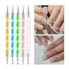 Kit per nail art strumento penna con pennelli per pittura che punteggiano nastro per manicure strass per goccia