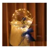 Воздушные шары для вечеринок Светящийся светодиодный букет роз Bobo Ball Предложение ко Дню святого Валентина Праздничный декор Seaway Z Drop Delivery Dhp9K