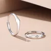 Cluster Rings European S925 Sterling Silver Par Finger Ring CZ Knight For Women Birthday Party Gift Fine SMYELLTY