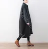 冬のコート新しいオリジナルデザインフリースジャケットルーズ大サイズの女性用垂直ストライプコットンパッド入りコートウールコットンコート