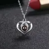 Pendentif Colliers Projection personnalisée Po Collier Chaîne de coeur personnalisée pour femmes Memorial Bijoux de mariage Cadeaux