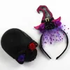 Party Supplies Halloween Witch Headwear Festival Ball Hair Strap Velvet Fabric pannband Decoration