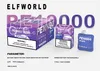 オリジナルのelfworld pe 10k elf elf elfworld 18mlメッシュコイル使い捨て蒸気pe10000パフポッドデバイス500mahバッテリーeタバコ