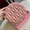 Shoulder Bags Circular Bag designer womens handbag Luxury Chain Crossbody Purses Pink Bags Women Pleating Leather Handbags