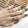 Cluster Rings 925 Sterling Silver Opening For Women Statement Champagne Geometric Engagement Ring Fashion Rhinestone Jewelry