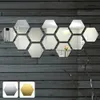 Autocollants muraux hexagone miroir bricolage Art décoration salon salle De bains décor à la maison acrylique Adesivo De Parede 231026