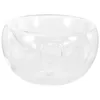 Ciotole Ciotola trasparente Insalata Decorazione di nozze Piatto da portata per ghiaccio Custodia in vetro borosilicato alto