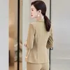 Women's Suits Blazers Formal Professional Office Work Wear Pantsuits with Pants and Jackets Coat OL Styles Ladies Blazers Trouser Set S-4XL 231023