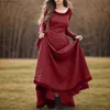 Grundlegende Freizeitkleider für Damen, mittelalterliches Gothic-Kleid, Vintage-Renaissance-Maxikleid, knöchellanges Kleid, Halloween-Cosplay-Kleid, Korsett-Taille, T231026
