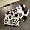 Gorda de estilista gorro de luxo para homens mulheres lã chapéu de inverno vaca estampa de leopardo malha lã chapéu outono e inverno amantes de chapéu frio retro moda todos os chapéus