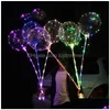 Balon z uchwytem LED Light Up Luminous Bobo Ball Light