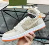 Designer tränare sneaker virgil casual skor kalvskinn läder abloh svart vit grön röd blå läder överlägg plattform låga sneakers