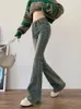 Women's Jeans Flare Jeans Women Skinny High Waist Aesthetic Y2k Clothes Denim Trousers Vintage Washed Retro Mopping Korean Fashion Street 231026