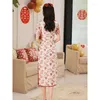 Vêtements ethniques Summer Mandarin Col Robe de mariée Style chinois à manches courtes Cheongsam Vintage High Split Qipao Toast