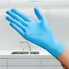 Guanti monouso in nitrile nero senza polvere per ispezioni laboratori industriali casa e supermercati confortevoli rosa blu nero bianco alta qualità