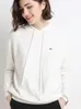 Femmes tricots t-shirt à manches longues à capuche tricoté pull en laine pull Jumprt vêtements femme dessus chaud coréen pull décontracté veste 231025