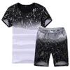 2020 Summarstwa Nowe krótkie zestawy mody Mężczyzn T Shirt Casualne garnitury do chińskiego stylu Pants 4XL237B