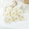 Dekorative Blumen, 15 Stück, 8 cm, Seidenrose, künstlicher Blumenkopf für Zuhause, Hochzeit, Party, Dekoration, Scrapbooking, Valentinstag, gefälschte Blumen