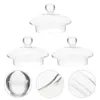 Dinnerware Sets 3 Pcs Teapot Accessories Japanese Drink Strainer Cover Segue Home Protectors Glass Protective Covers Transparent Lid