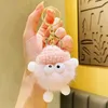 Knitted hat small briquettes key chain creative cartoon figure car bag pendant cute couple small gift wholesale