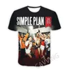 Men's T Shirts Fashion Women/Men's 3D Print Simple Plan Band Casual T-shirts Hip Hop Tshirts Harajuku Styles Tops Clothing Size : S-7XL